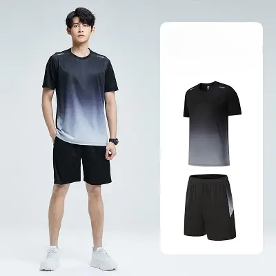 Tenue de Sport Homme - SummerMenSportswear™ - Noir&gris