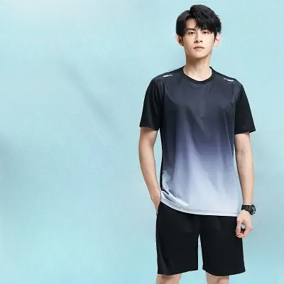 Tenue de Sport Homme - SummerMenSportswear™ - Noir&gris