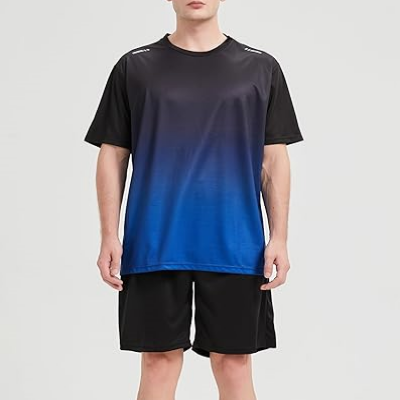 Tenue de Sport Homme - SummerMenSportswear™ - Noir&bleu