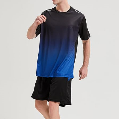 Tenue de Sport Homme - SummerMenSportswear™ - Noir&bleu