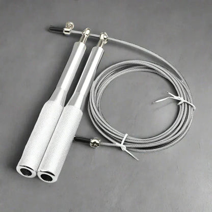 Corde à Sauter - JumpRopeCrossfit™ - Argent - fitgymboutique.com