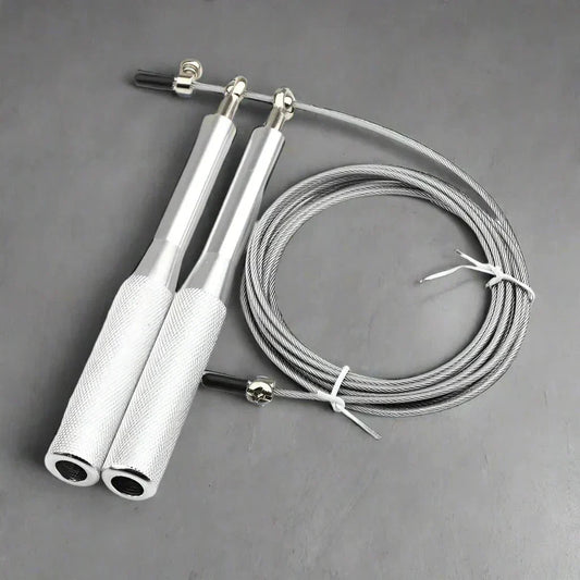 Corde à Sauter - JumpRopeCrossfit™ - Argent - fitgymboutique.com